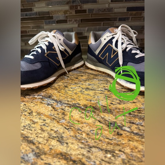 New Balance 574 Natural Indigo Maple Men’s Size 8.5 EU Size 42 - Picture 5 of 9